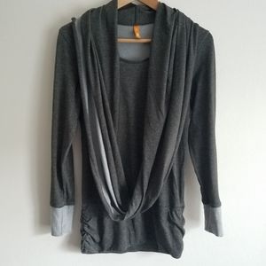 Lucy Gray Scudi XS Ruching Long Sleeve Activewear